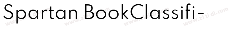 Spartan BookClassifi字体转换